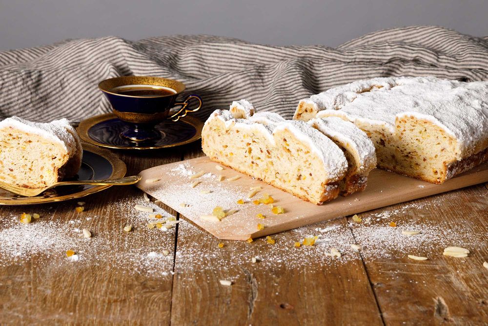 Original Thüringer Mandelstollen, ohne Rosinen oder Sultaninen